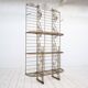 French bakery shelf in wrought iron and brass, 1900