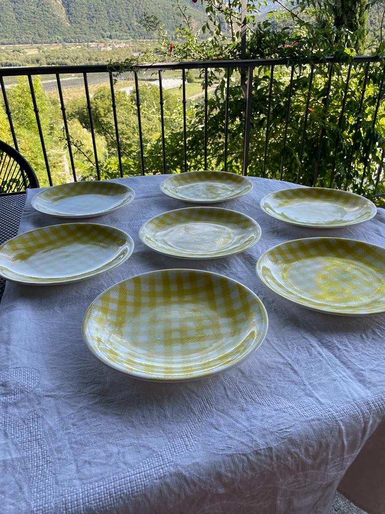 Set of 7 plates Salins Saint-Raphaël