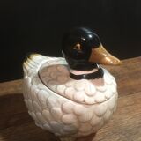 Tiled duck with lid (Japan)