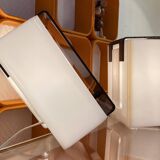 Set of 8 space age plexiglass wall lights - space age wall light 1960