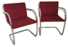 Beautiful pair of chairs chromed steel vintage