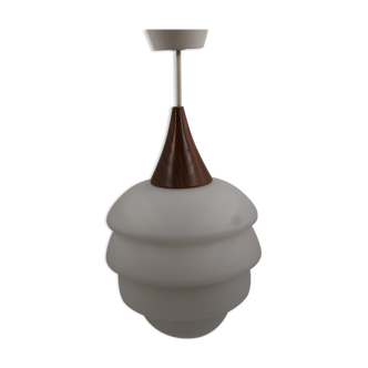 Vintage Philips Kalff opaline chandelier