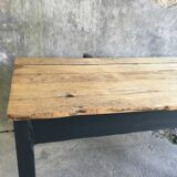 Farm table 230 cm - black base - early 20th century