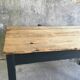 Table de ferme 230 cm - piétement noir - début XXe siècle