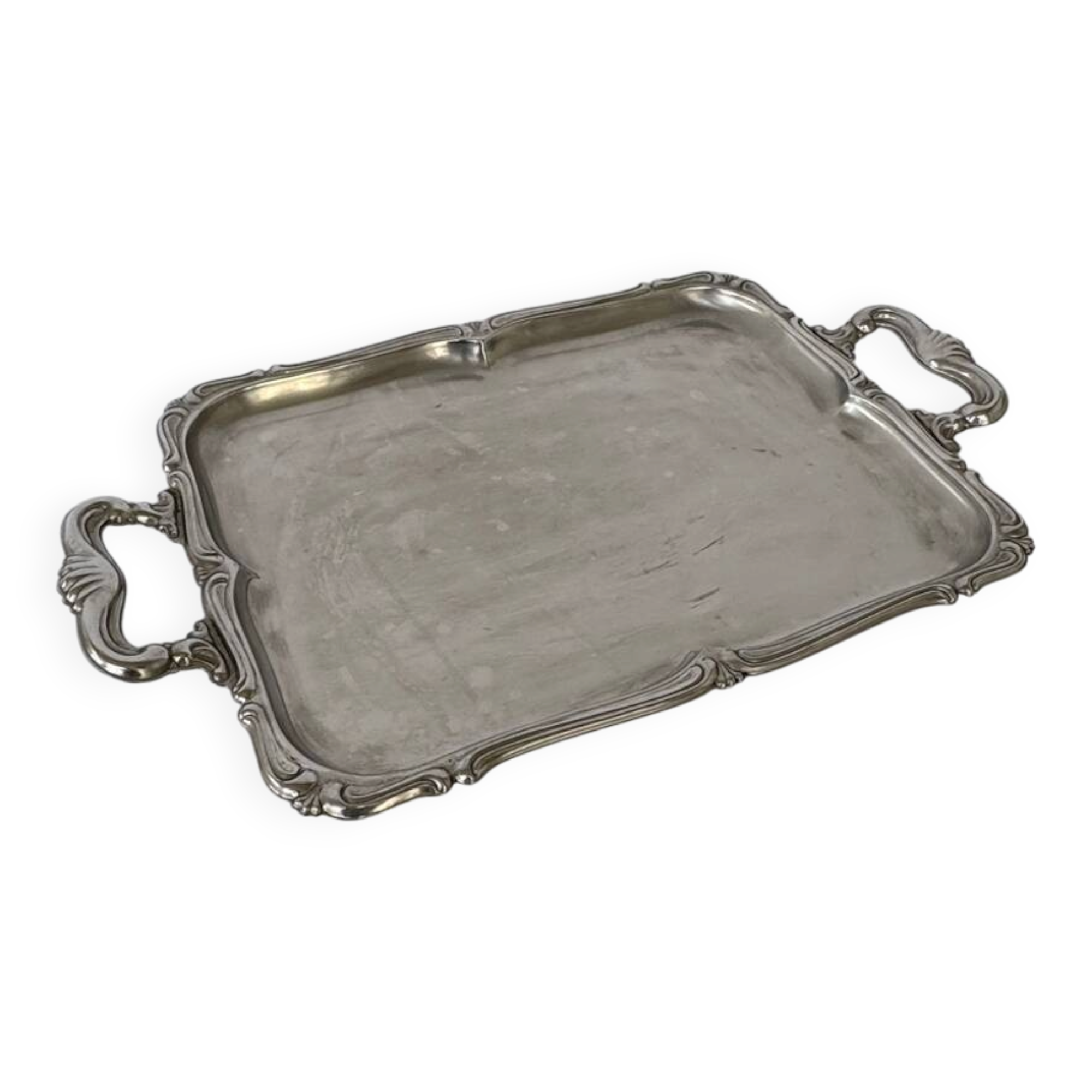 Vintage Stainless Steel Alfra Alessi Serving Tray with Handles