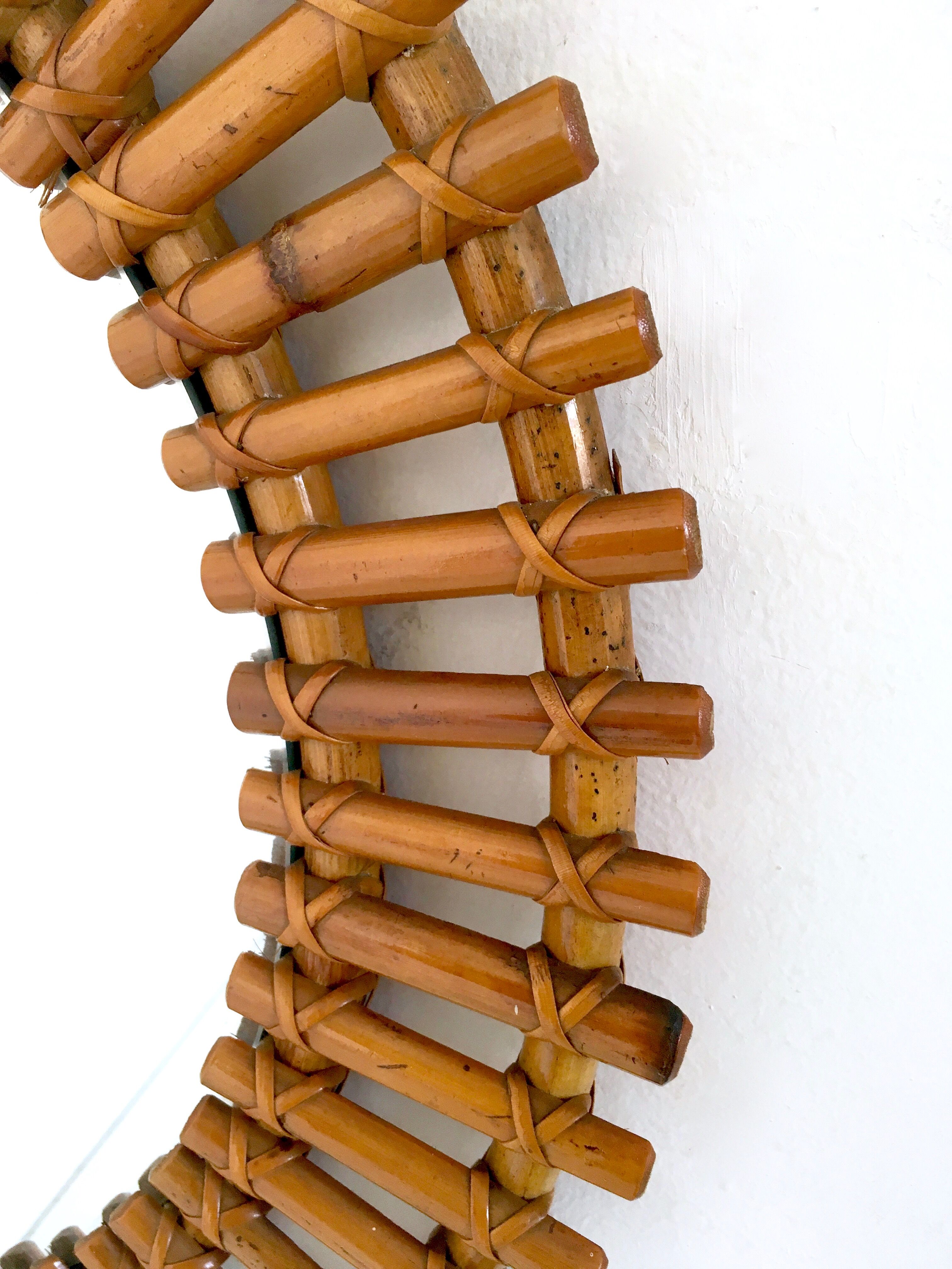 Vintage round wall mirror