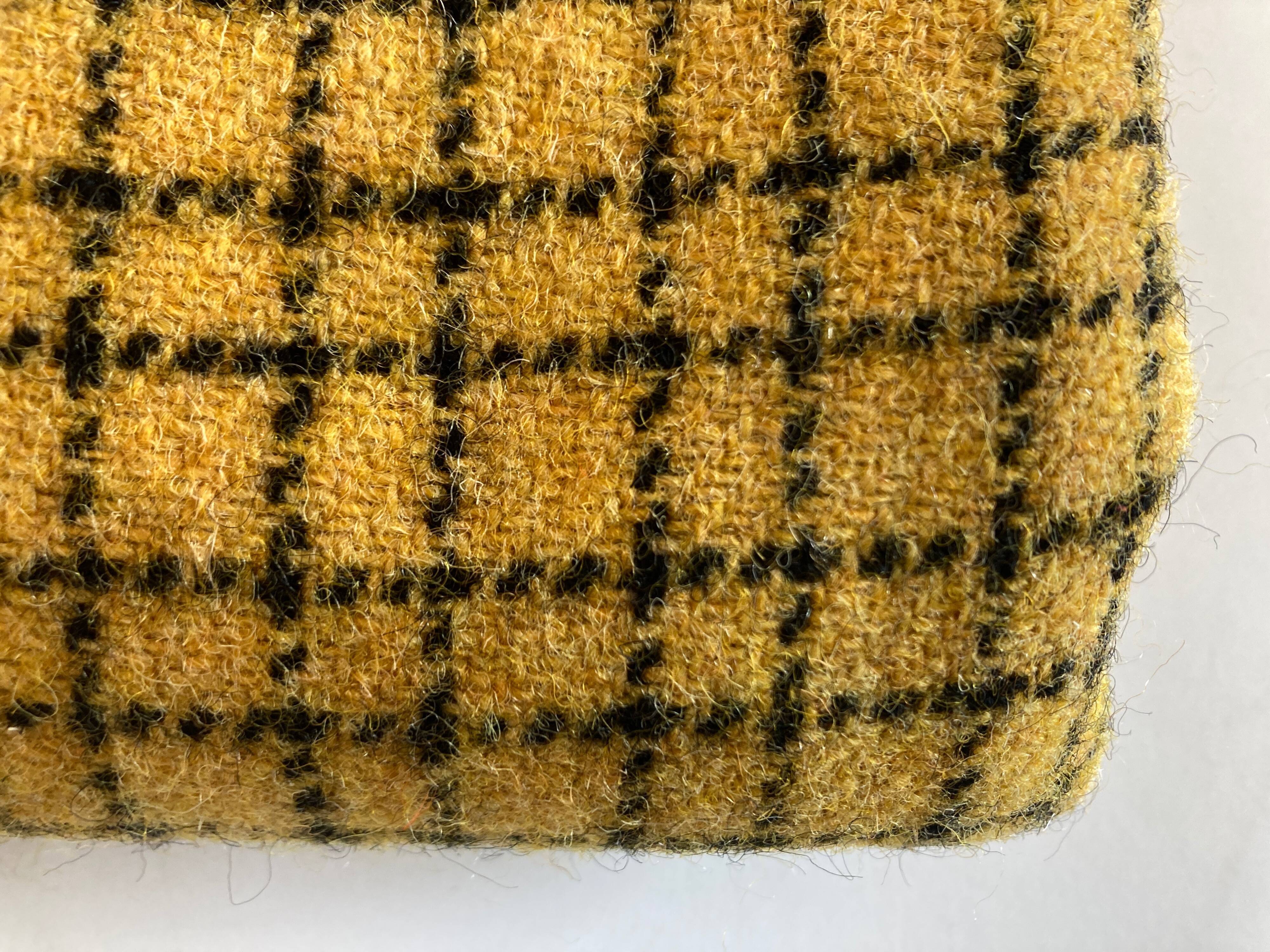 Shetland wool canvas plaid 1960