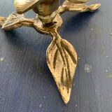 Set of 2 bronze candle holders