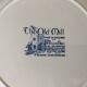 8 blue & white plates
