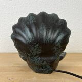 Lampe coquillage céramique vintage