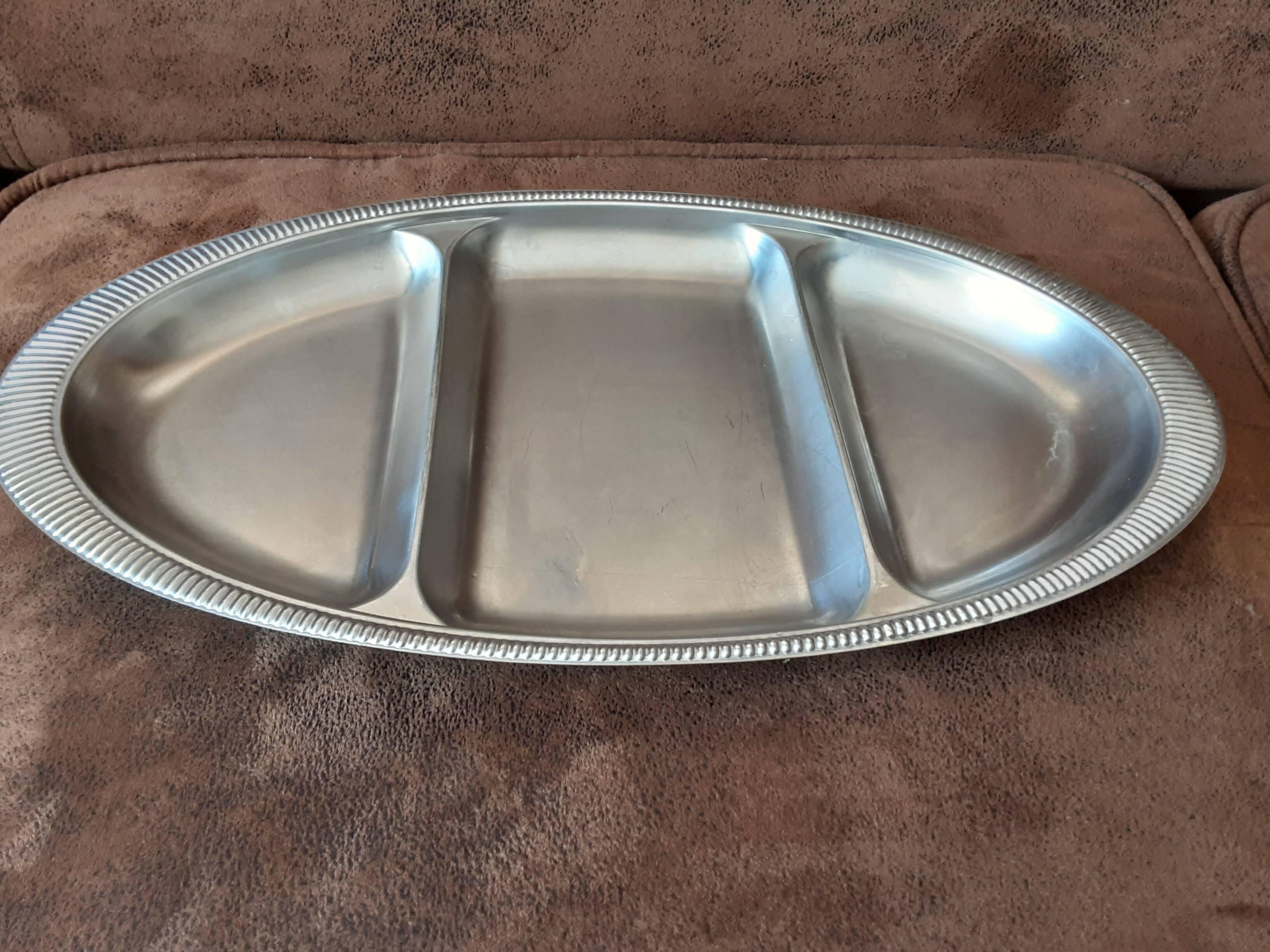 Metal compartment dish