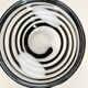 Vintage Kosta Boda Clear & Black Swirl Striped Art Vase, Sweden, 1990s