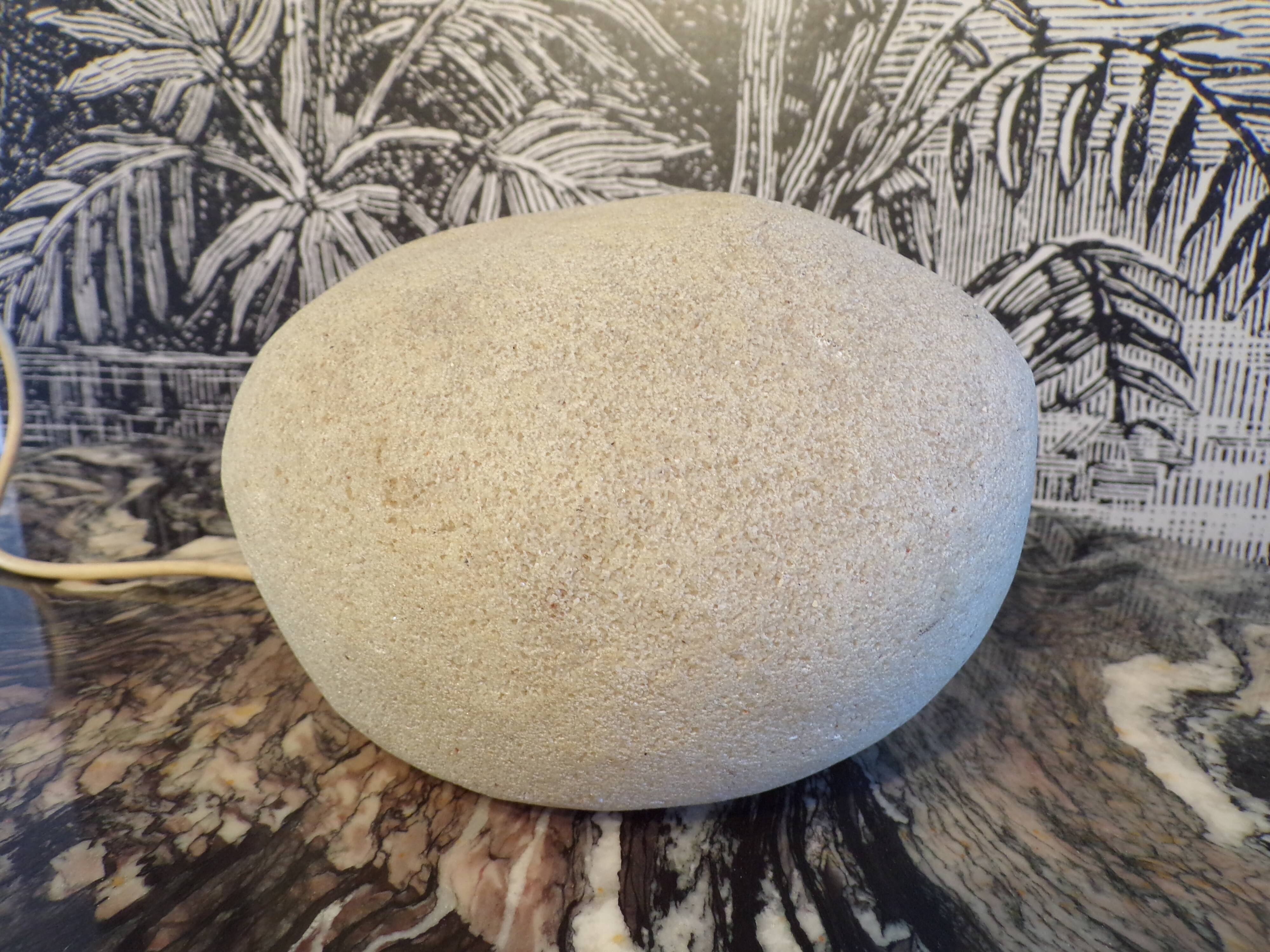 Stone lamp André Cazenave for Disderot