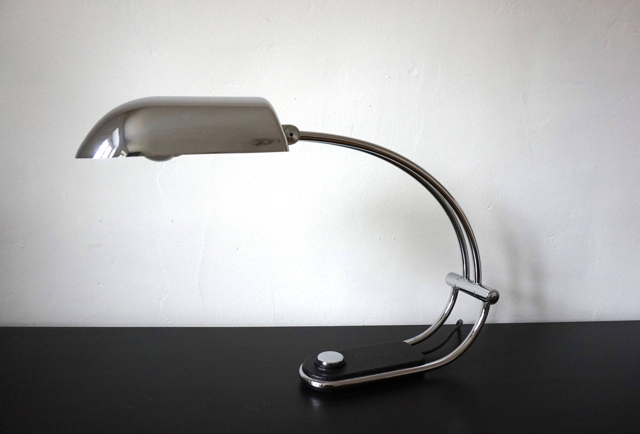 Hillebrand chrome table lamp by Egon Hillebrand
