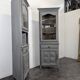 Pair of re-edged corner cabinets