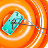 Pair of colourful 'pop art' disc sconces, Italy 1980s