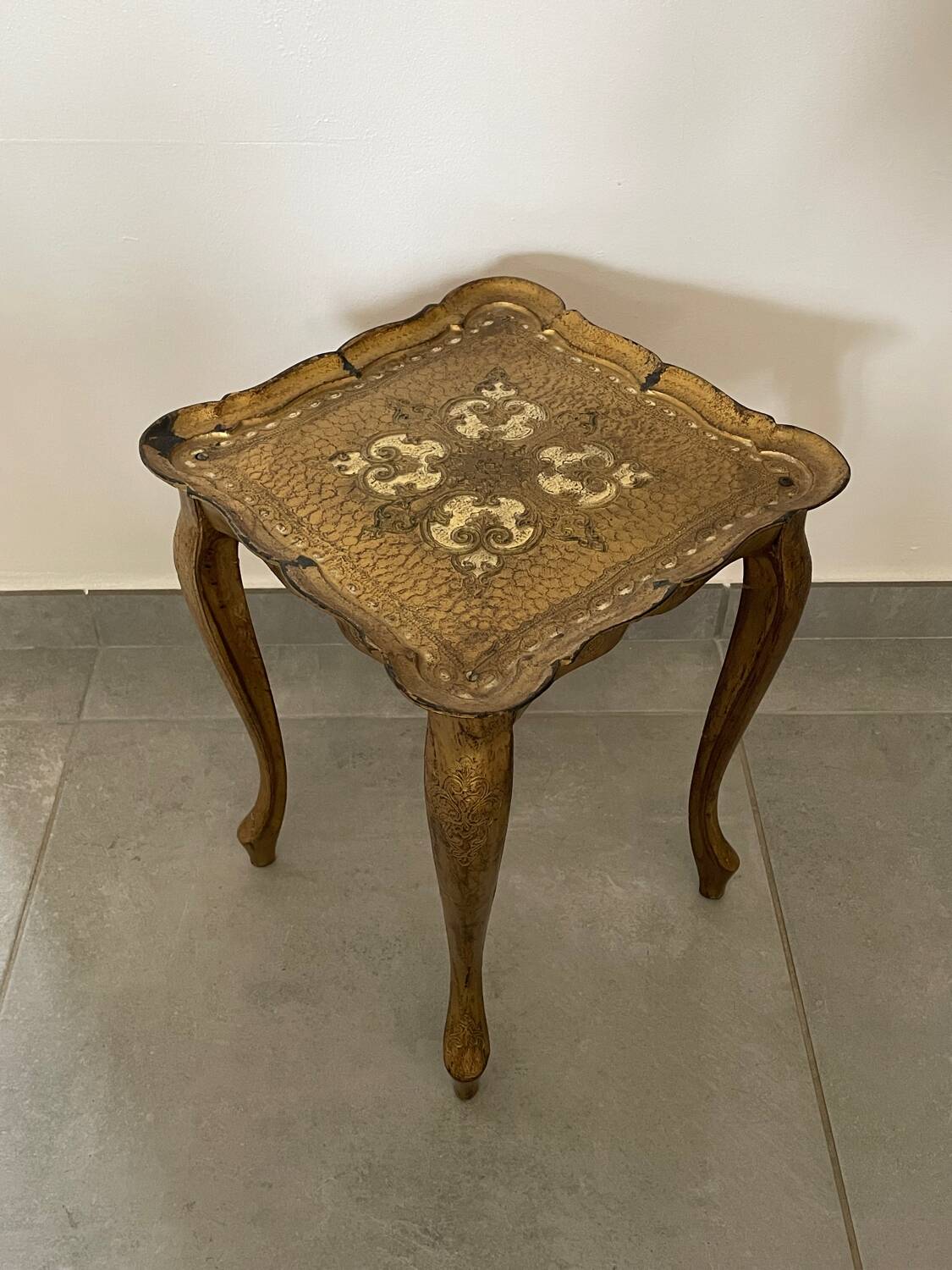 Vintage Florentine side table
