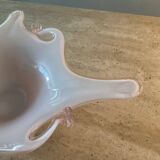 Vintage pink glass paste cup