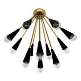 Lampe à encastrer en laiton italienne