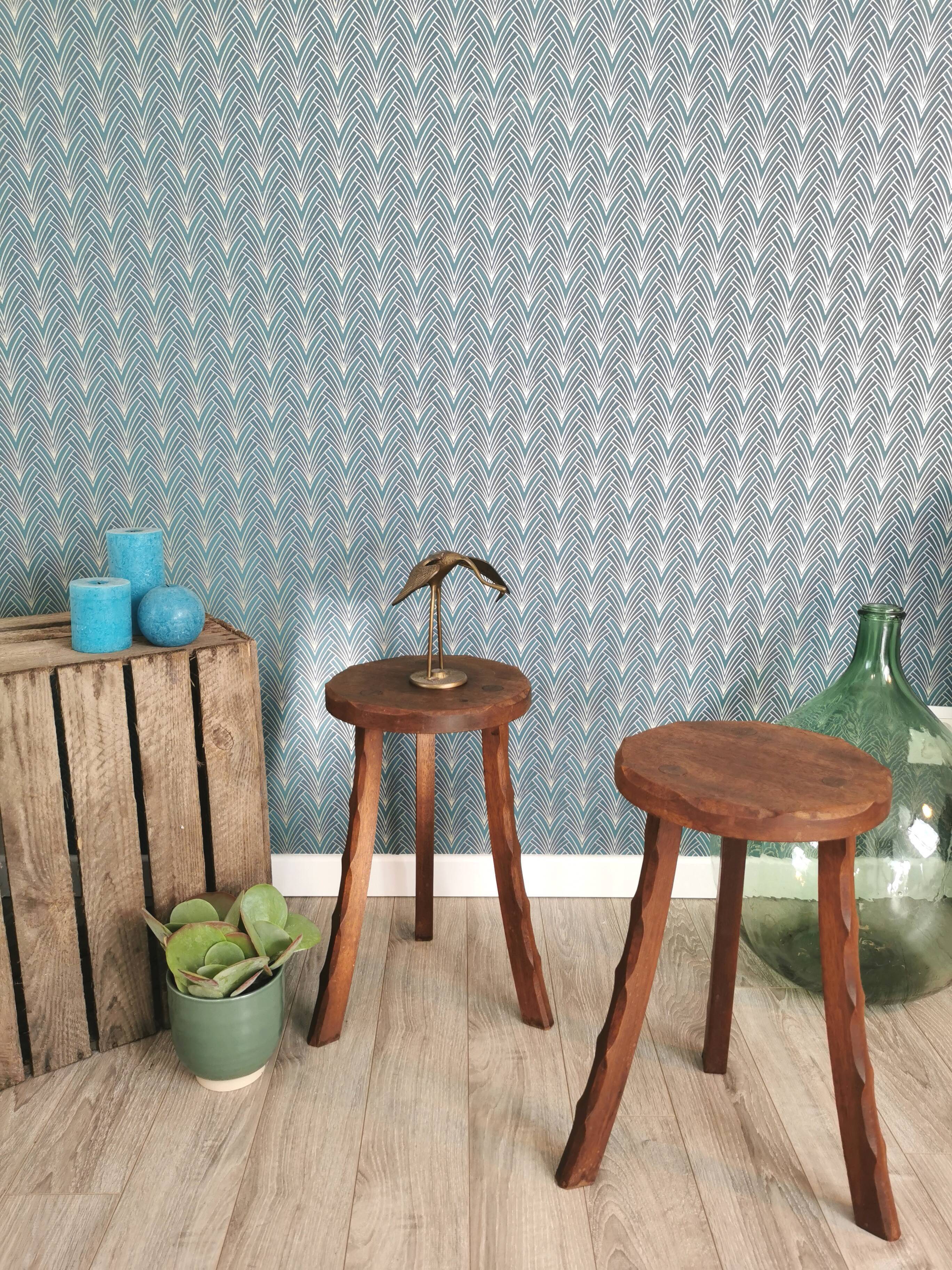 Pair of tripod stools