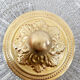 Ceiling lamp in glass and brass