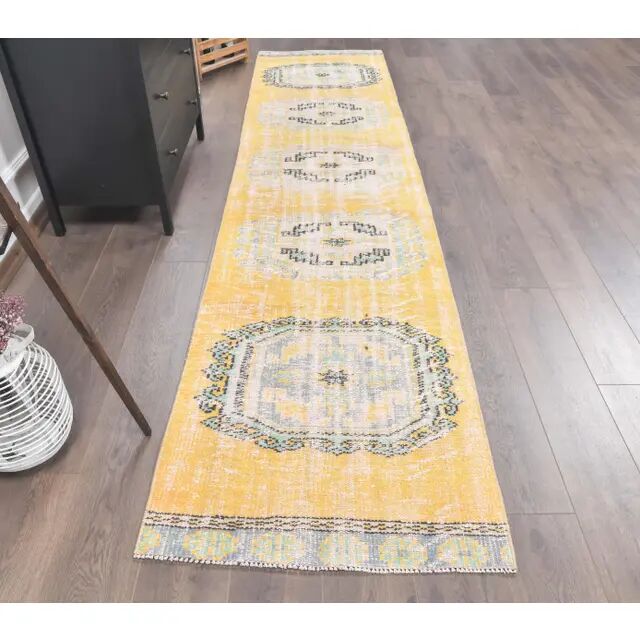 Tapis kilim turc Oushak en laine 80x345