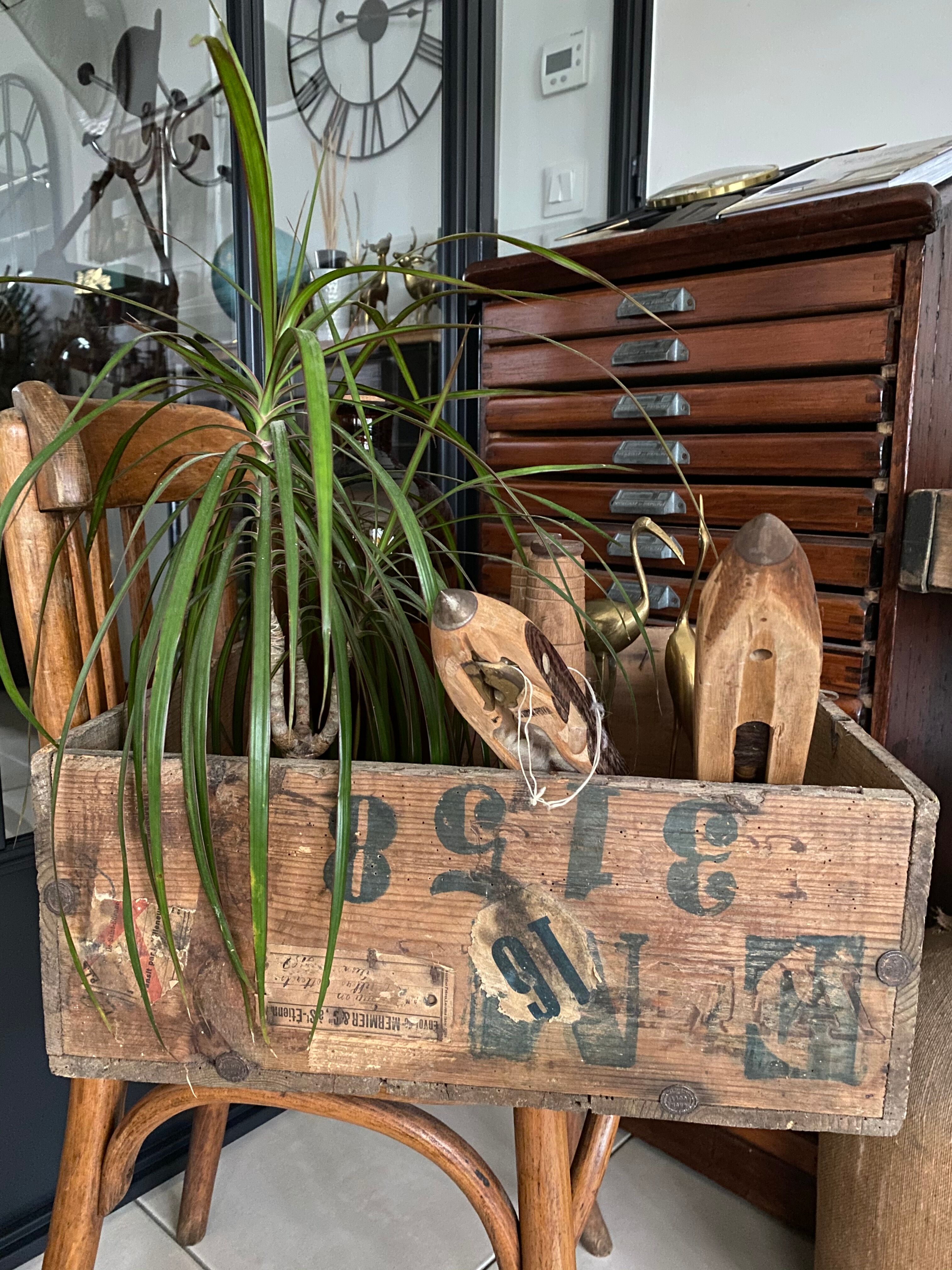 Ancienne caisse en bois « Rhum Luceta »