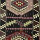 Turkish Kilim Yoruk Vintage 175x282 cm Geometric Brown and Beige