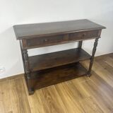 Antique solid wood console – early 20th century