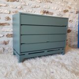 Chest of drawers vintage 70 s khaki Green