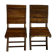 Duo of folding chairs in vintage bamboo 70s