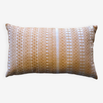 Yellow and beige Kachin cushion