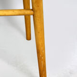 Vintage blue Formica & wood chairs, 1960s, set of 2