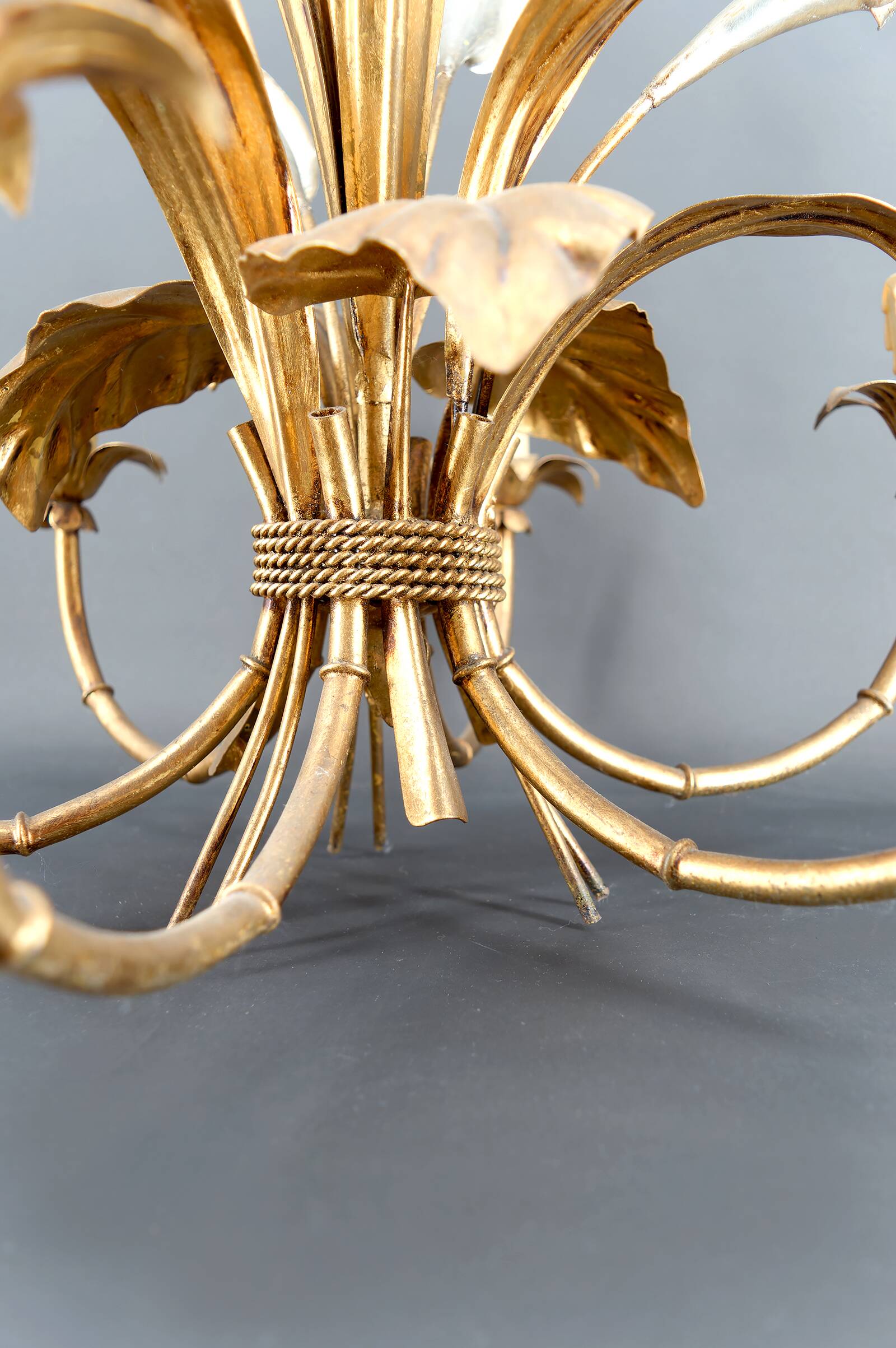 “Calla Lily” Chandelier by Hans Kögl, Hollywood Regency, c. 1970,
