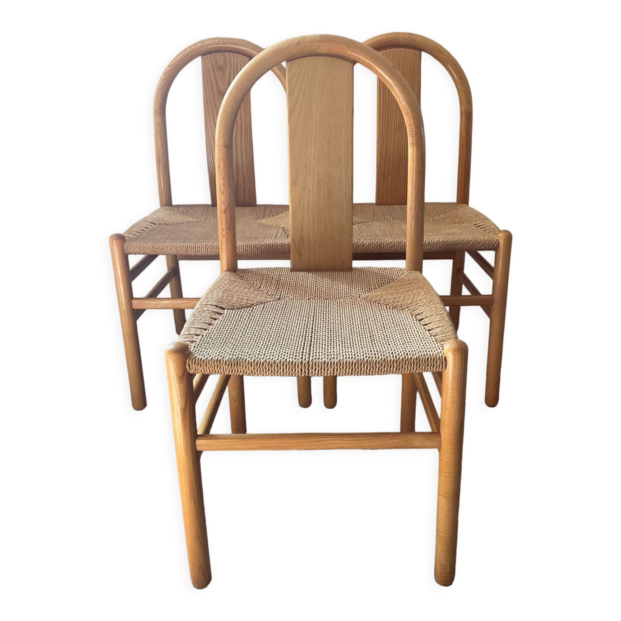 Trio of chairs Annig Sarian for Tisettanta 80s