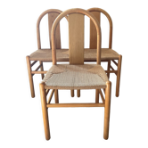 Trio de chaises Annig Sarian pour Tisettanta années 80
