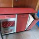 Buffet bas en formica rouge vintage kitsch