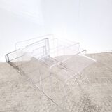 Plexiglas nesting coffee tables