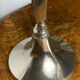 Pair of silver-plated candlesticks