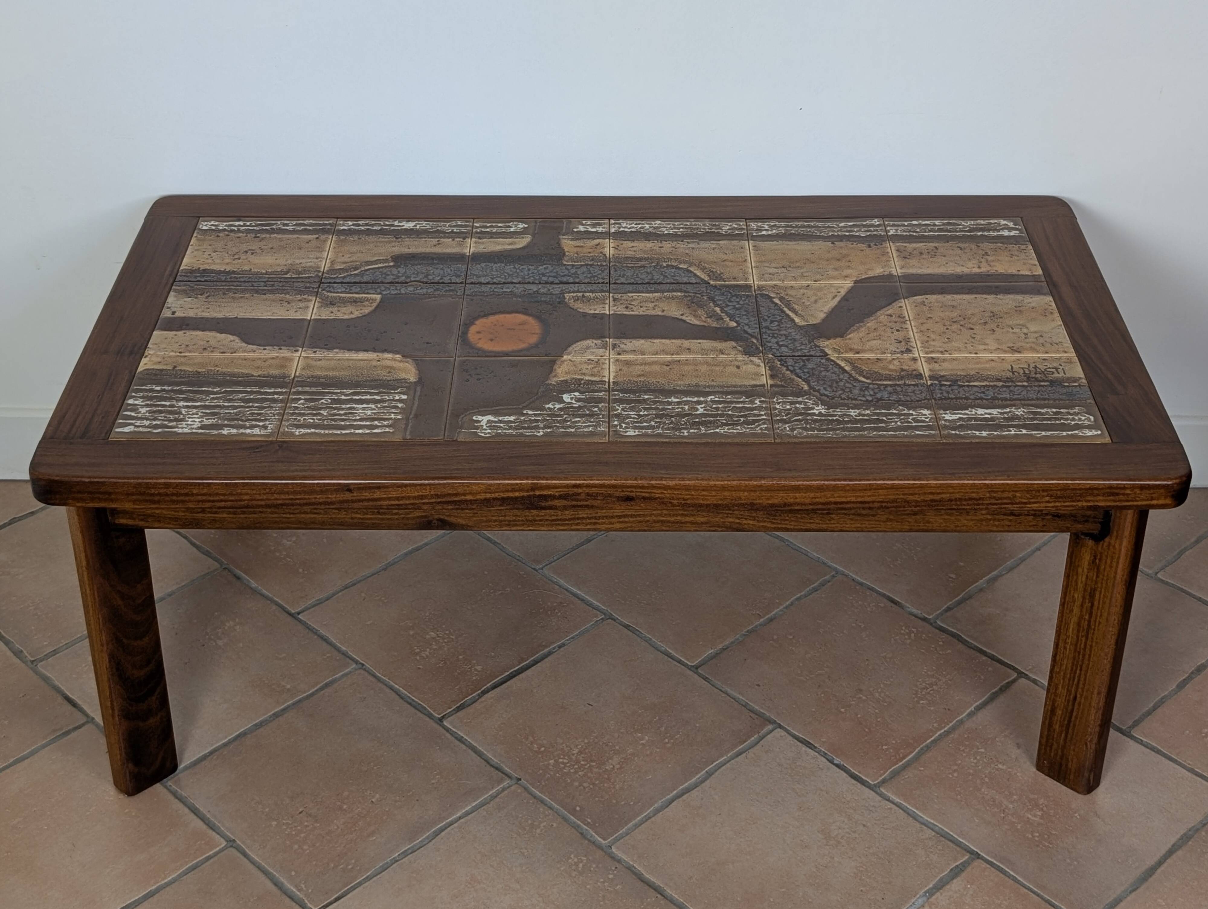 Vallauris ceramic coffee table