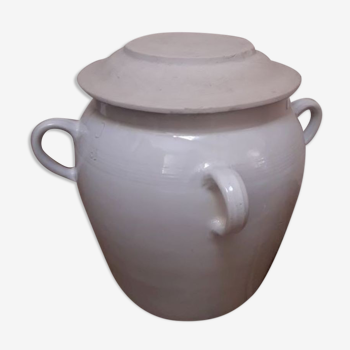 387 Saloir grease pot H47cm in enamelled stoneware