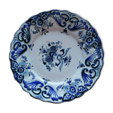 Old Rouen earthenware collection plate