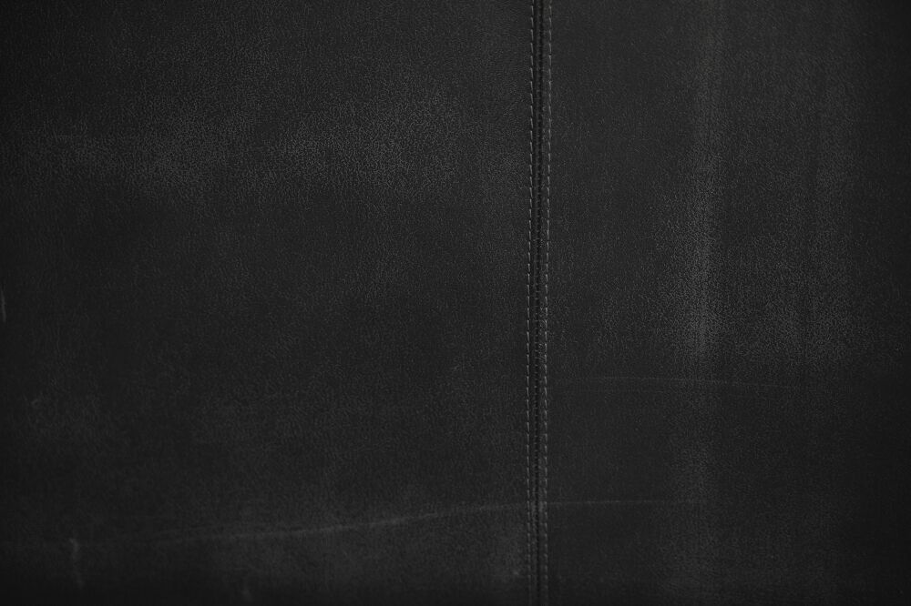 Black leather modern Conseta sofa by Friedrich Wilhelm Möller for COR