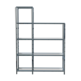 Etagère bibliothèque Vitra modulable chrome et verre