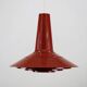 Dark red space age ceiling lamps by Bent Karlby for A. Schroder Kemi  -70's