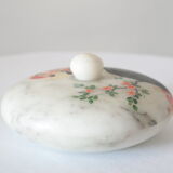 Hand-painted art deco round box