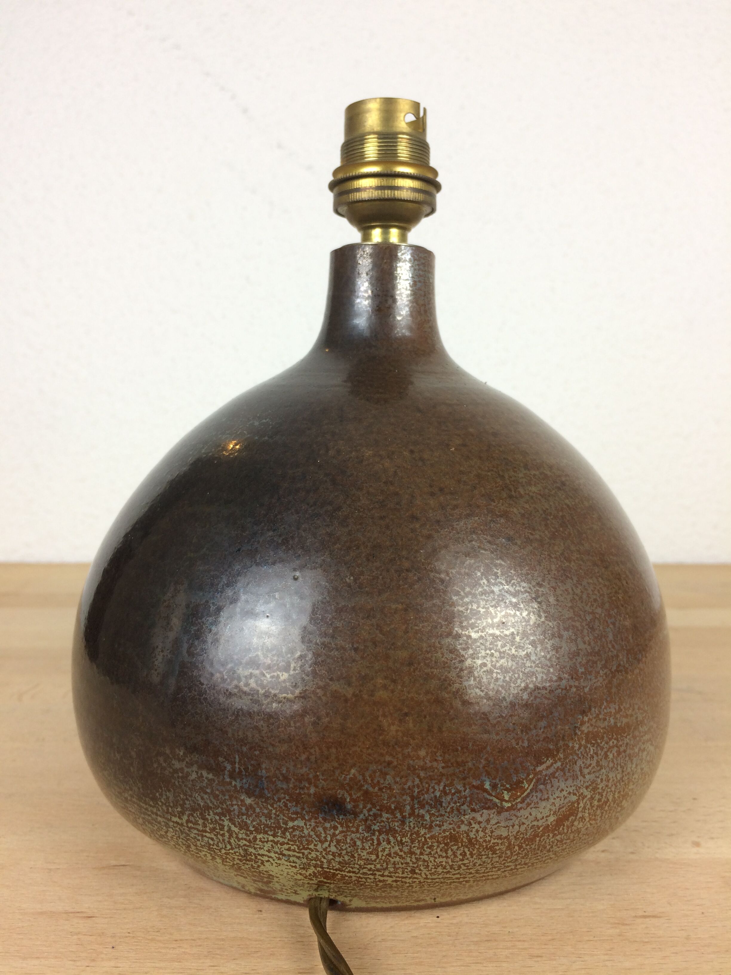 Lampe figue céramique par Roland Zobel, Les Cyclades Anduze