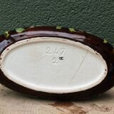 Art Nouveau slipware vase, iris