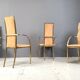 Brass dining chairs by Belgochrom, 1970s - set of 4
