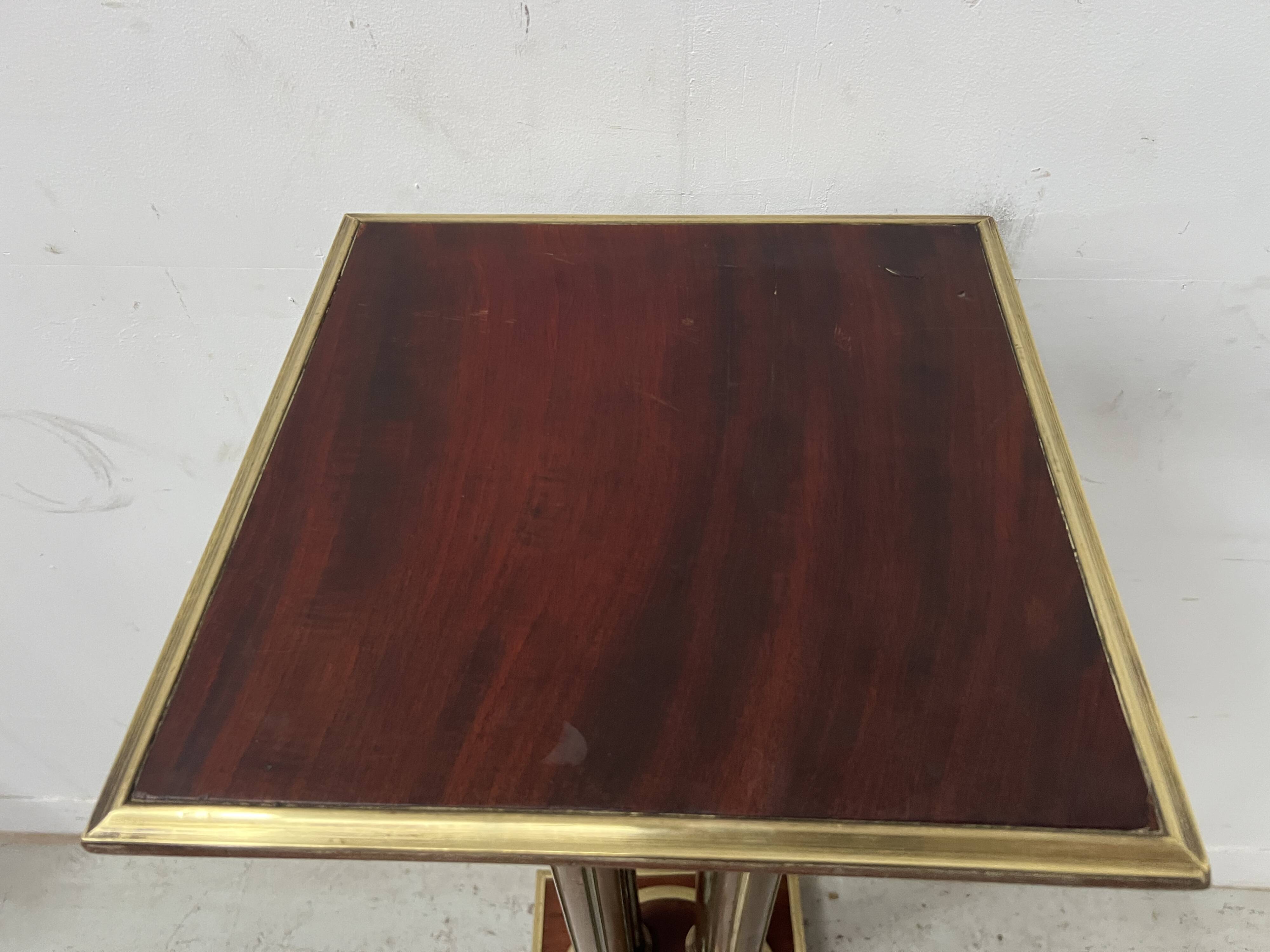 Napoleon III style mahogany display column, 20th century